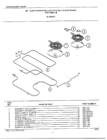 30" Floor / Element parts for Frigidaire Range 4488B from AppliancePartsPros.com