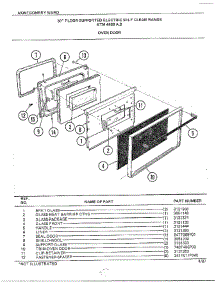 30" Floor / Oven Door parts for Frigidaire Range 4488A from AppliancePartsPros.com
