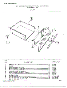 30" Floor / Utility parts for Frigidaire Range 4488A from AppliancePartsPros.com