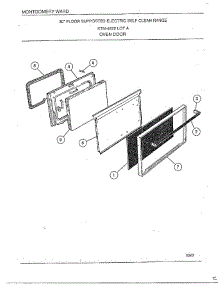 Oven Door parts for Frigidaire Range 4872A from AppliancePartsPros.com