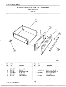 Utility parts for Frigidaire Range 4863A from AppliancePartsPros.com