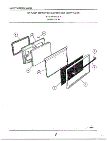 Oven Door parts for Frigidaire Range 4873A from AppliancePartsPros.com