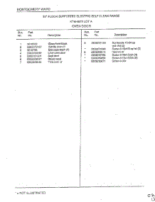 Oven Door Page 2 parts for Frigidaire Range 4872A from AppliancePartsPros.com