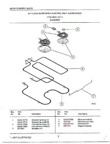 Element parts for Frigidaire Range 4863A from AppliancePartsPros.com