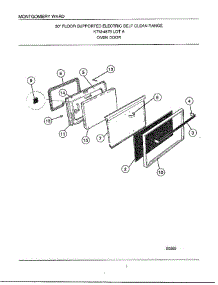 Self Clean Range /  Oven Door parts for Frigidaire Range 4879A from AppliancePartsPros.com