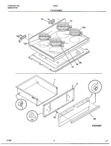 Top / Drawer parts for Frigidaire Range 486647E from AppliancePartsPros.com
