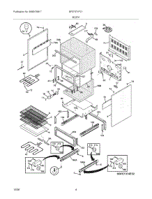 05 - Body parts for Frigidaire Range BFEF374FC1 from AppliancePartsPros.com