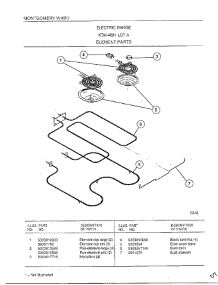 Element parts for Frigidaire Range 4881 from AppliancePartsPros.com
