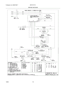 10 - Wiring Diagram parts for Frigidaire Range BFEF374FC1 from AppliancePartsPros.com