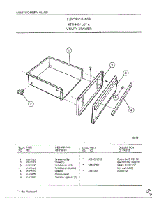 Utility Drawer parts for Frigidaire Range 4881 from AppliancePartsPros.com