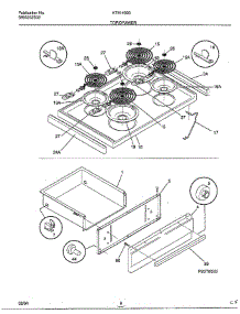 Top / Drawer parts for Frigidaire Range 4893-80B from AppliancePartsPros.com