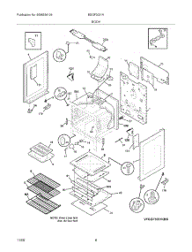 07 - Body parts for Frigidaire Range BGGF3031KBC from AppliancePartsPros.com