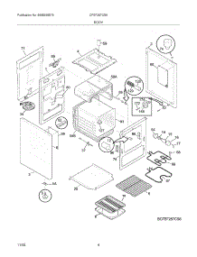 05 - Body parts for Frigidaire Range CFEF257CS6 from AppliancePartsPros.com