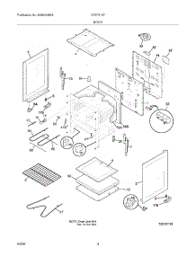 05 - Body parts for Frigidaire Range CFEF312FBA from AppliancePartsPros.com