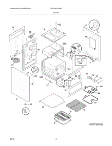 05 - Body parts for Frigidaire Range CFEF2415LWA from AppliancePartsPros.com