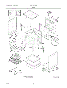 05 - Body parts for Frigidaire Range CFEF3007LWC from AppliancePartsPros.com