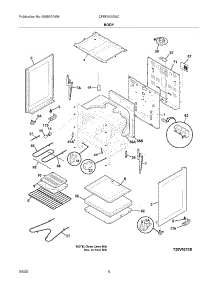 05 - Body parts for Frigidaire Range CFEF312GSC from AppliancePartsPros.com