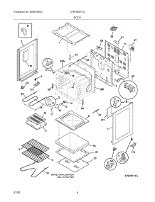 05 - Body parts for Frigidaire Range CFEF355FCD from AppliancePartsPros.com
