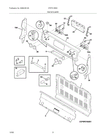 03 - Backgaurd parts for Frigidaire Range CFEF318ES1 from AppliancePartsPros.com