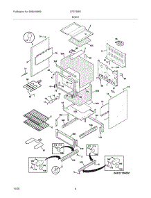 05 - Body parts for Frigidaire Range CFEF358EQ1 from AppliancePartsPros.com