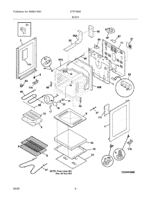 05 - Body parts for Frigidaire Range CFEF366EMF from AppliancePartsPros.com