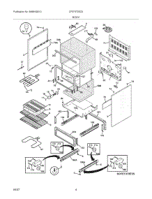 05 - Body parts for Frigidaire Range CFEF372EC5 from AppliancePartsPros.com