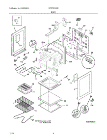 05 - Body parts for Frigidaire Range CFEF376GCE from AppliancePartsPros.com