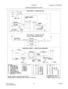 13 - Wiring Diagram parts for Frigidaire Range CFEF322ES5 from AppliancePartsPros.com