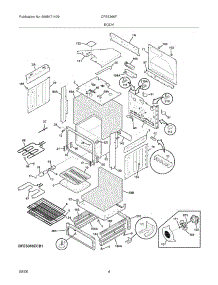 05 - Body parts for Frigidaire Range CFES366FB1 from AppliancePartsPros.com