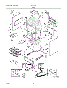 05 - Body parts for Frigidaire Range CFEF372EB1 from AppliancePartsPros.com