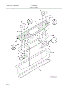 03 - Backguard parts for Frigidaire Range CFES3025LS2 from AppliancePartsPros.com