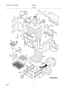 05 - Body parts for Frigidaire Range CFES3025LW1 from AppliancePartsPros.com