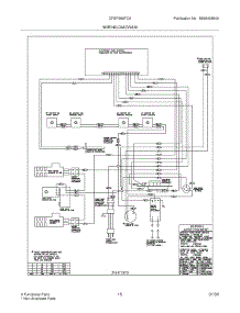 15 - Wiring Diagram parts for Frigidaire Range CFGF366FCA from AppliancePartsPros.com