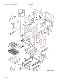 07 - Body parts for Frigidaire Range CFGS365ES5 from AppliancePartsPros.com