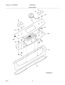 03 - Backguard parts for Frigidaire Range CFGS3035LS1 from AppliancePartsPros.com