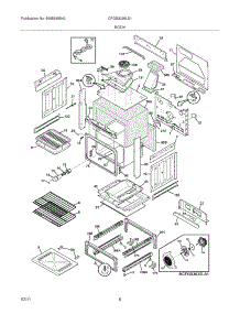 07 - Body parts for Frigidaire Range CFGS3035LS1 from AppliancePartsPros.com