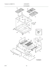 09 - Top / Drawer parts for Frigidaire Range CGDS3065KF3 from AppliancePartsPros.com