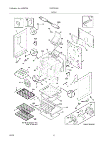 07 - Body parts for Frigidaire Range CGGF3032KWG from AppliancePartsPros.com