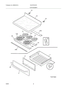 07 - Top / Drawer parts for Frigidaire Range CGLEF379DCK from AppliancePartsPros.com