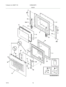 09 - Door parts for Frigidaire Range CGES3065KF3 from AppliancePartsPros.com