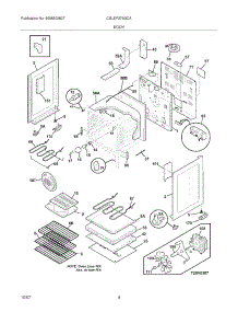 05 - Body parts for Frigidaire Range CGLEF379GCA from AppliancePartsPros.com