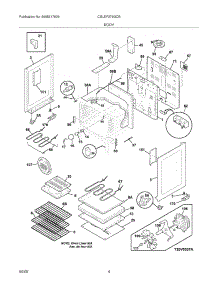 05 - Body parts for Frigidaire Range CGLEF379GCB from AppliancePartsPros.com
