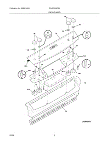 03 - Backguard parts for Frigidaire Range CGLES385FS5 from AppliancePartsPros.com