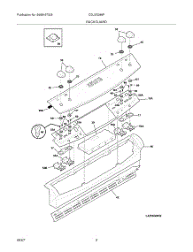 03 - Backguard parts for Frigidaire Range CGLES389FS3 from AppliancePartsPros.com