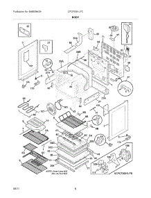 07 - Body parts for Frigidaire Range CPCF3091LFC from AppliancePartsPros.com