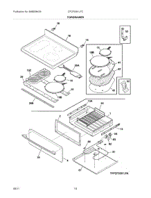 09 - Top / Drawer parts for Frigidaire Range CPCF3091LFC from AppliancePartsPros.com