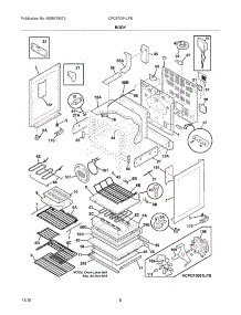 07 - Body parts for Frigidaire Range CPCF3091LFB from AppliancePartsPros.com