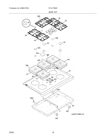09 - Maintop parts for Frigidaire Range CPLCF489DC2 from AppliancePartsPros.com