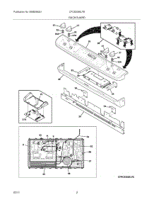 03 - Backguard parts for Frigidaire Range CPCS3085LFB from AppliancePartsPros.com