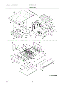 07 - Top / Drawer parts for Frigidaire Range CPCS3085LFB from AppliancePartsPros.com